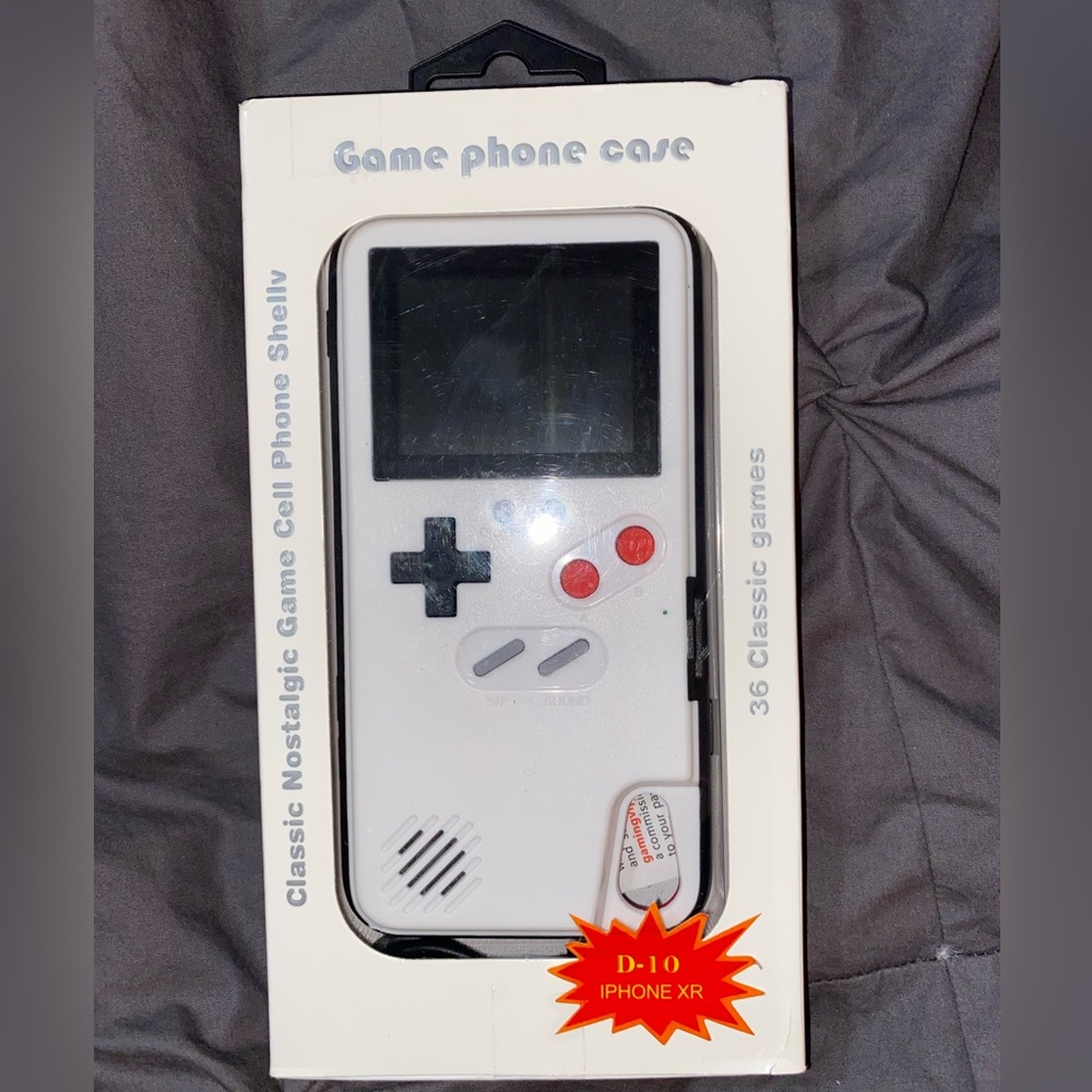 iPhone D-10 iPhone XR Gameboy phone case with real games
